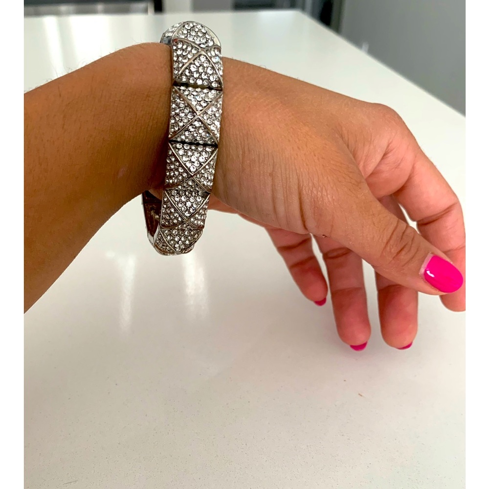 BCBG rhinestone stretchy bracelet